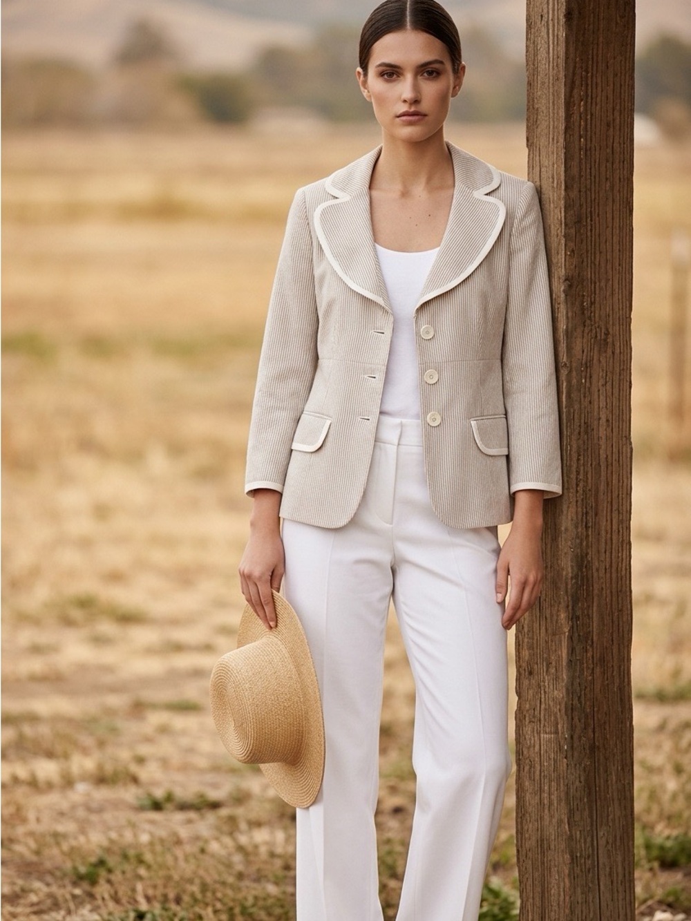 Nine West Pinstripe‎ Jacket